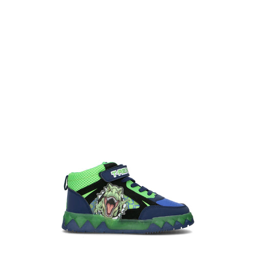 DISNEY Sneaker bimbo blu/verde con luci