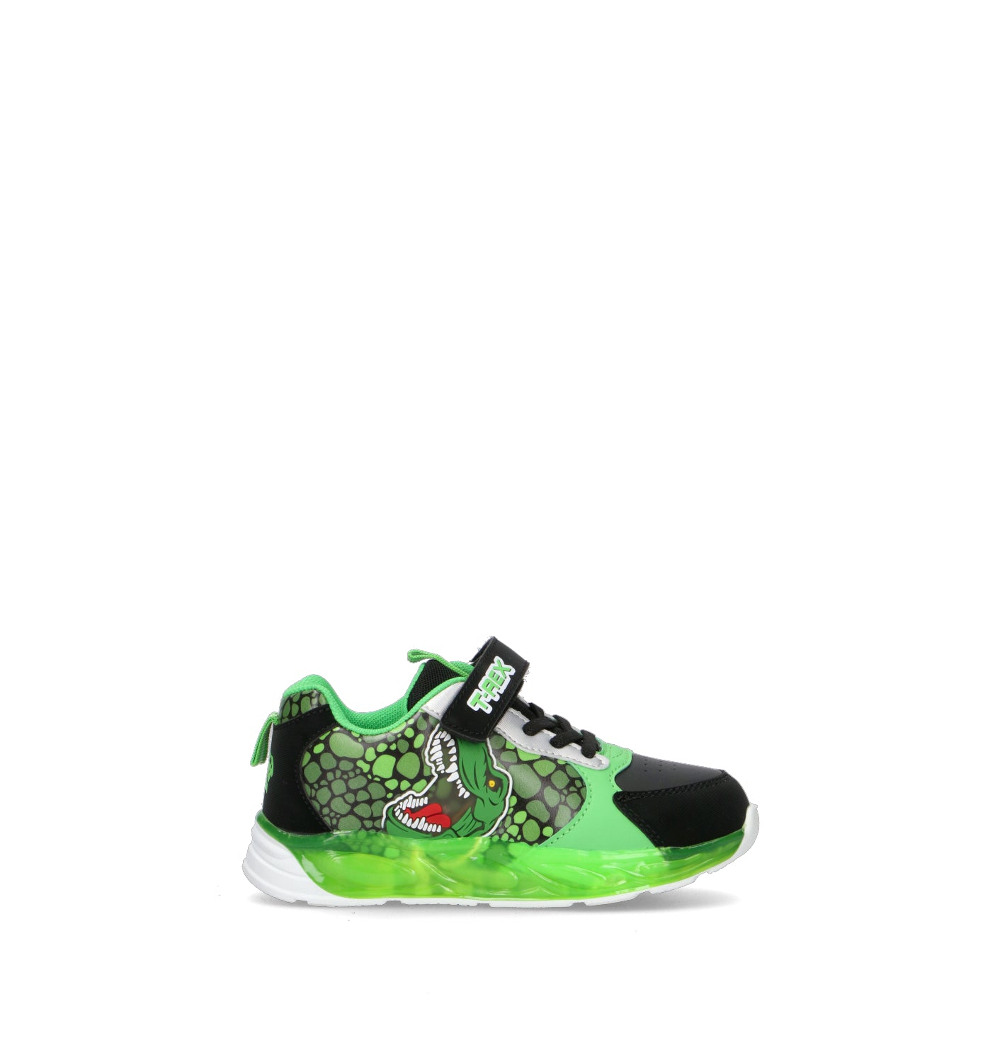DISNEY Sneaker bimbo verde/nera con luci