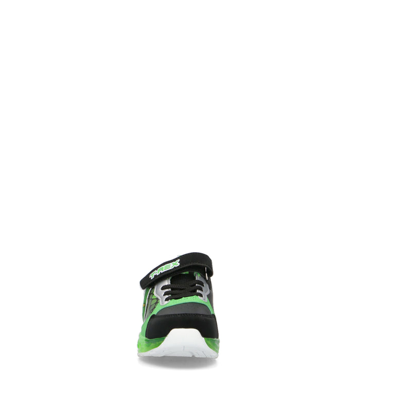 DISNEY Sneaker bimbo verde/nera con luci