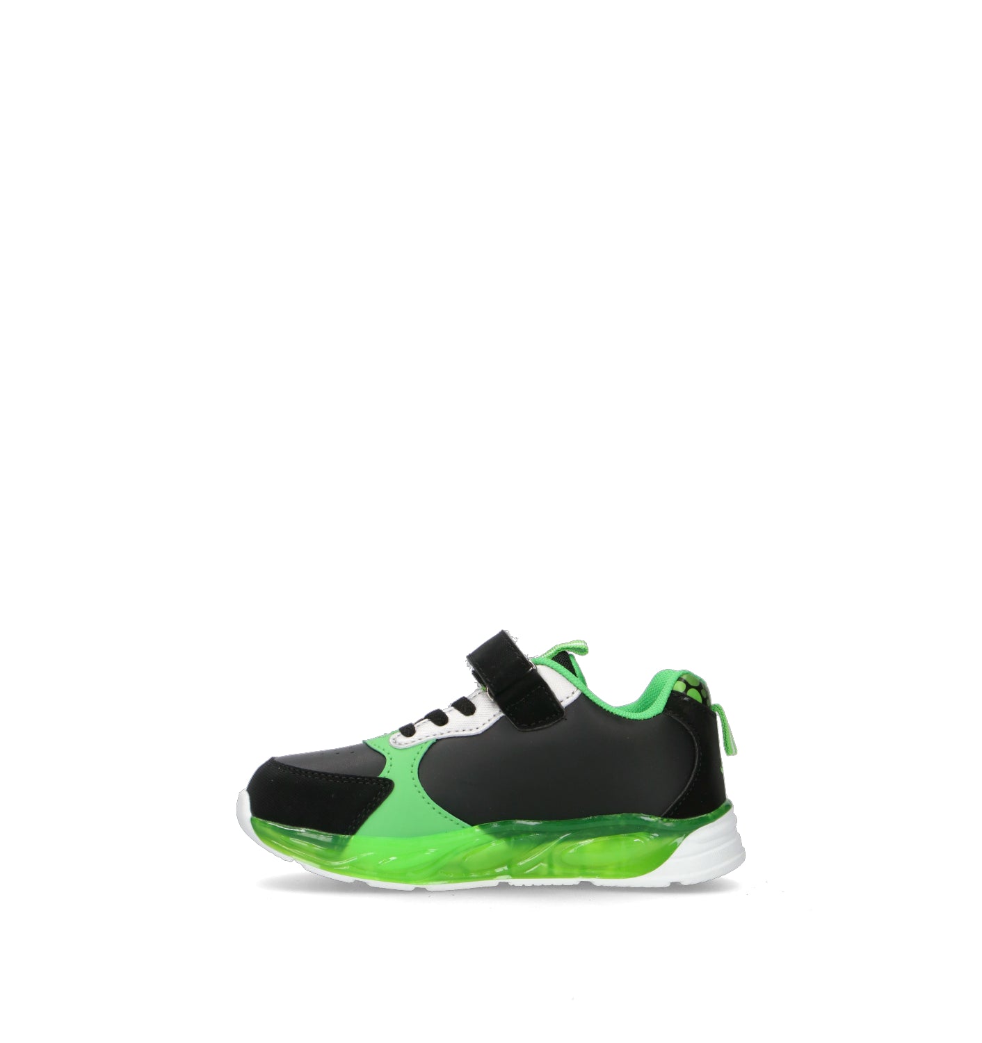 DISNEY Sneaker bimbo verde/nera con luci