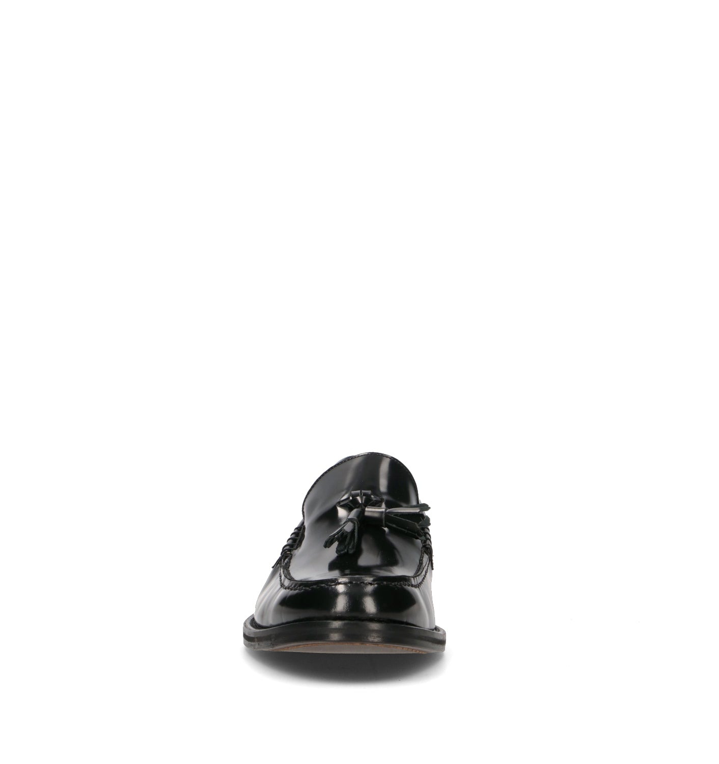 SAXONE Mocassino uomo nero in pelle