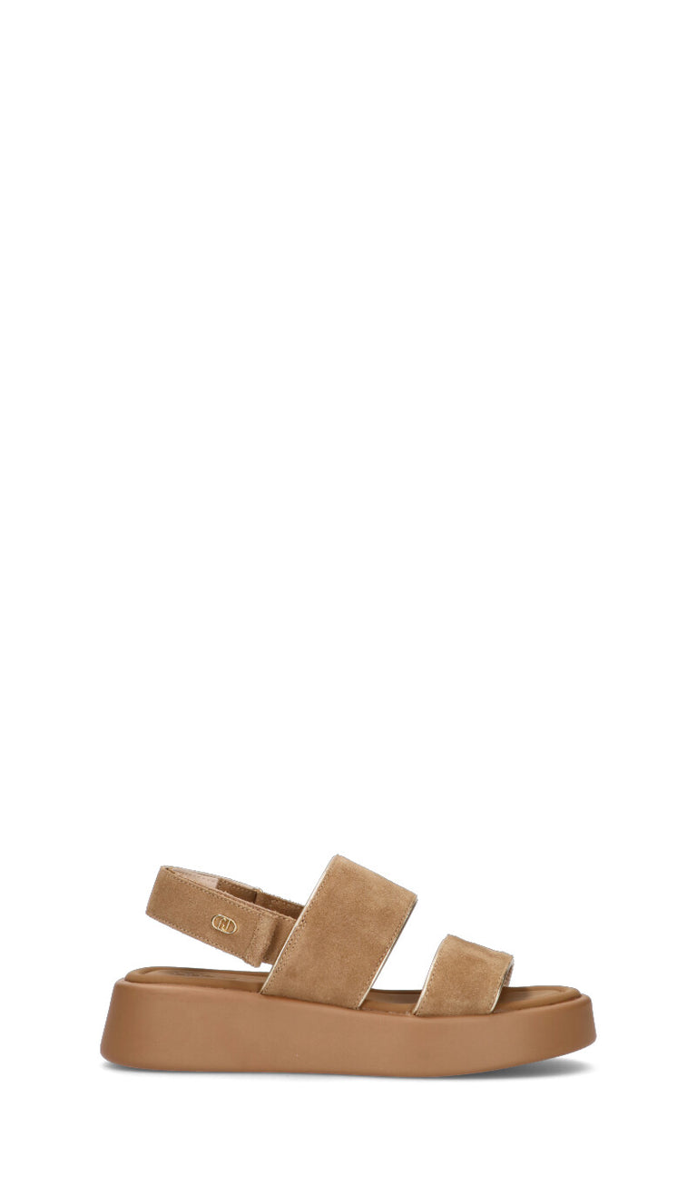 LIU JO Sandalo donna marrone in suede