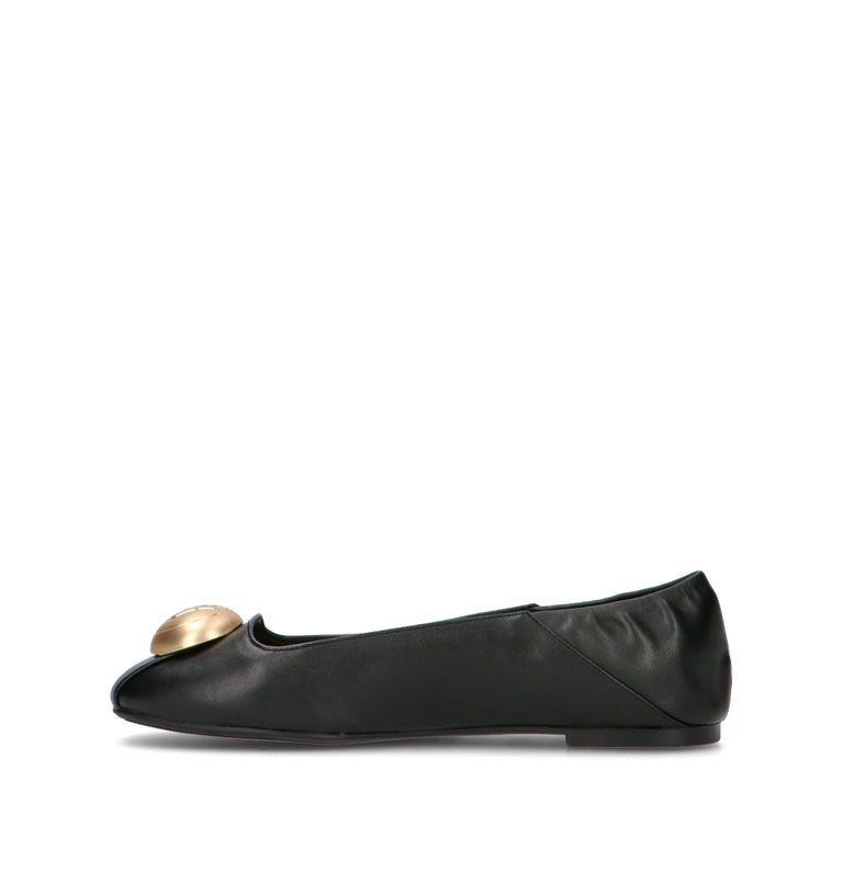 LIU JO Ballerina donna nera in pelle