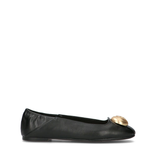 LIU JO Ballerina donna nera in pelle
