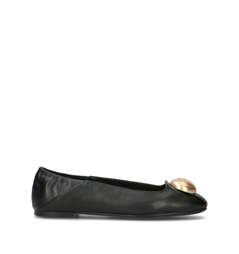 LIU JO Ballerina donna nera in pelle