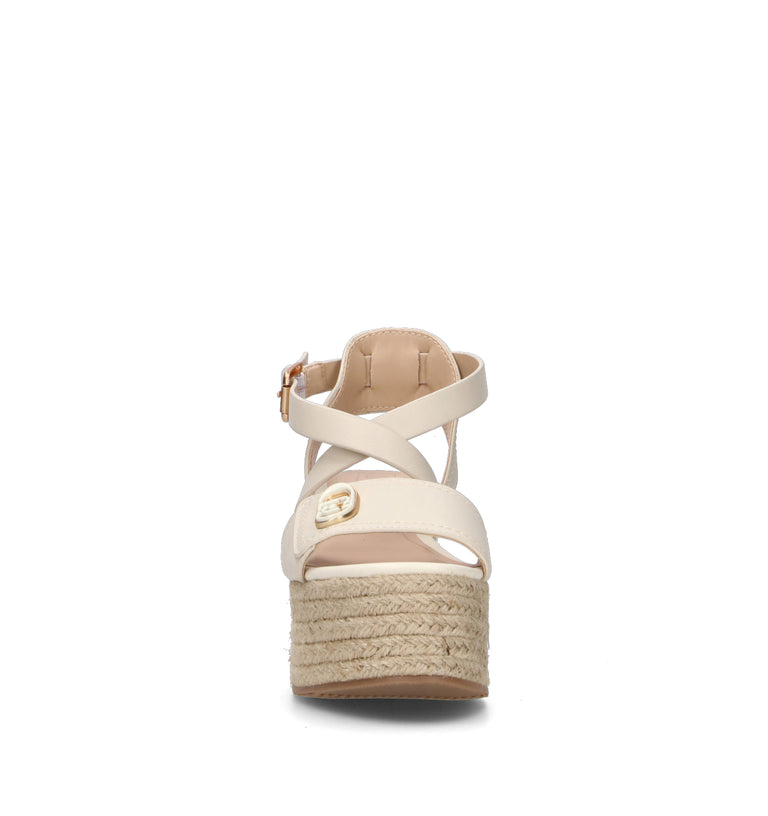 LIU JO Sandalo donna latte in pelle