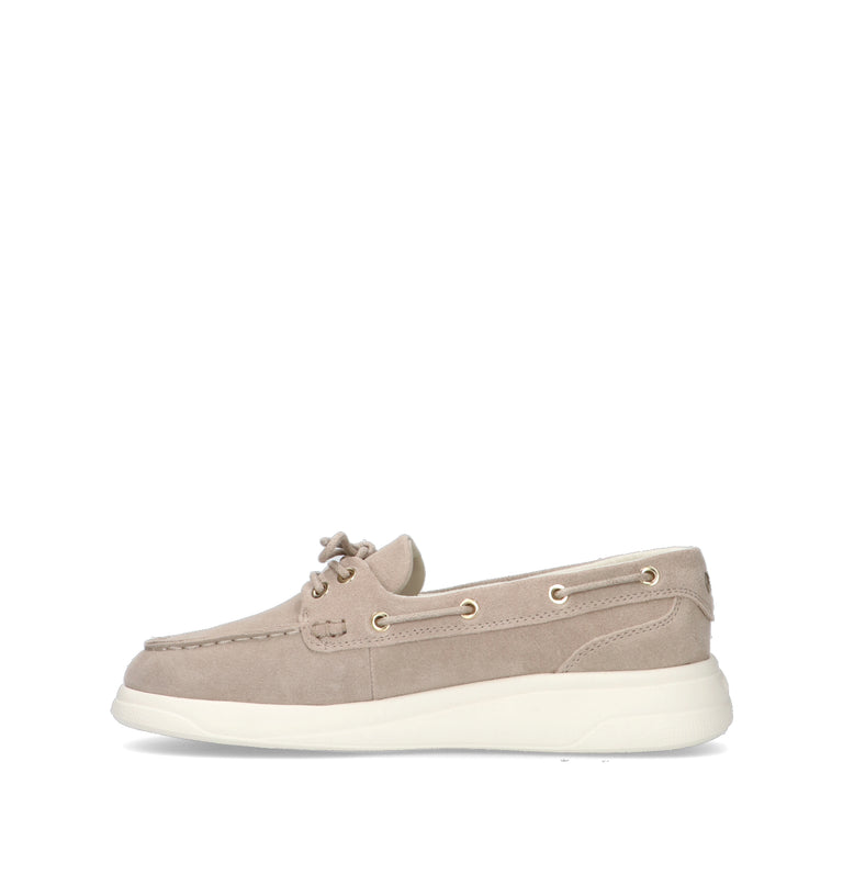 LIU JO Scarpa barca donna grigia in suede