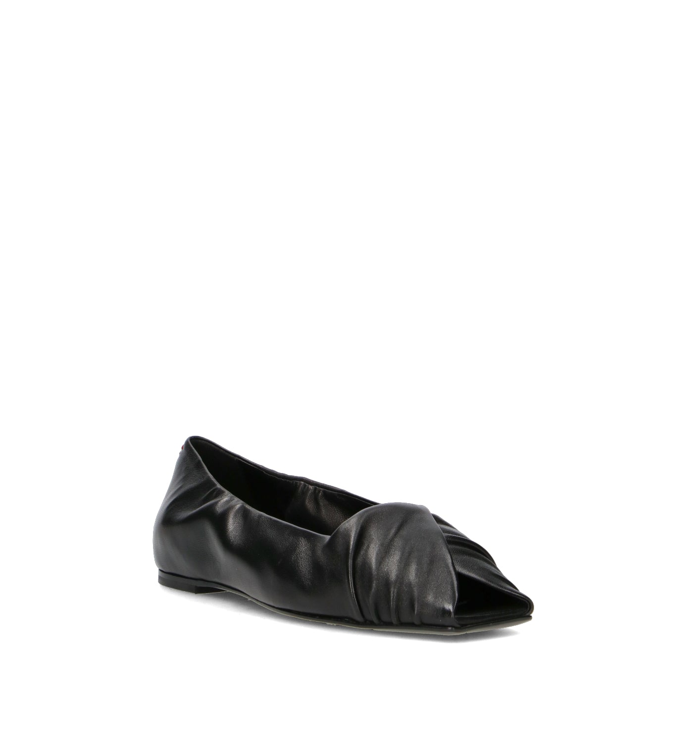 HALMANERA Ballerina donna nera in pelle