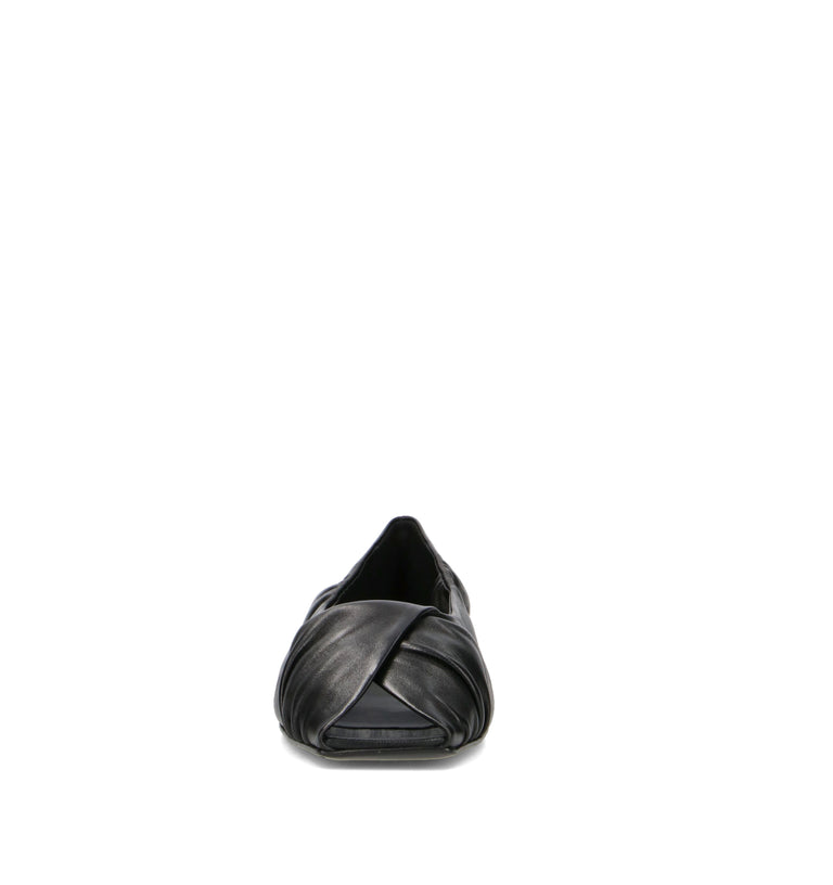 HALMANERA Ballerina donna nera in pelle