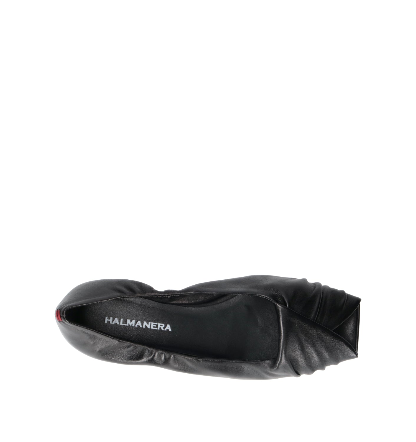 HALMANERA Ballerina donna nera in pelle