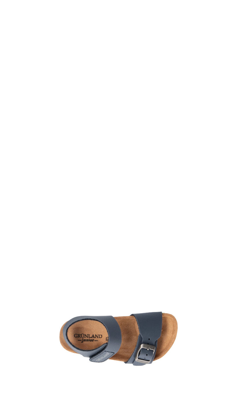 GRUNLAND Sandalo bambina blu/lime