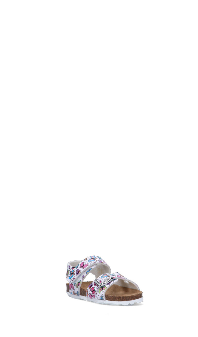 GRUNLAND Sandalo bimba bianco/multicolor