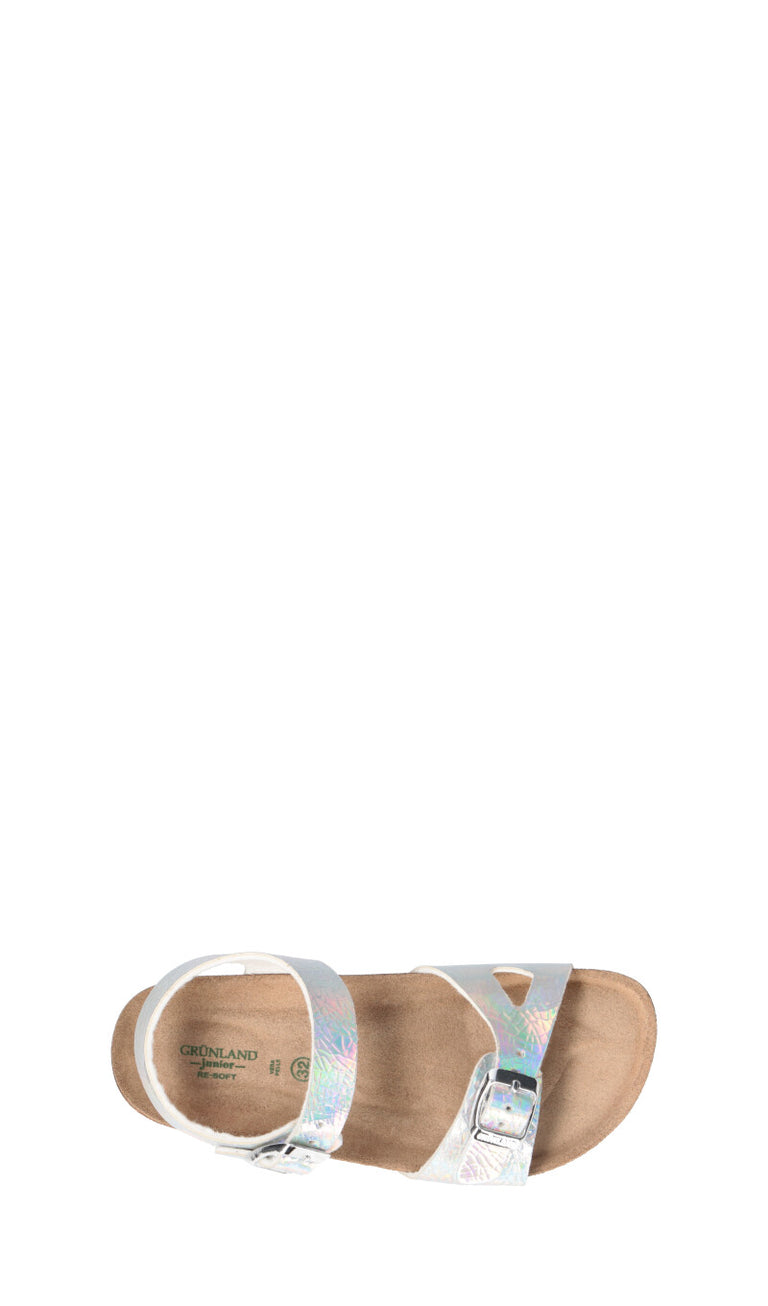 GRUNLAND Sandalo bimba iridescente