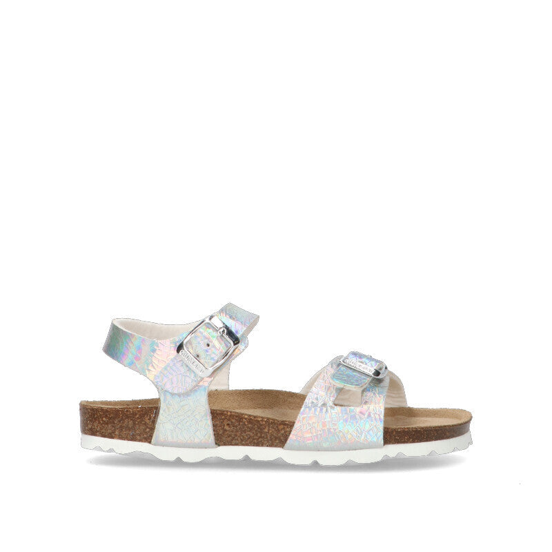 GRUNLAND Sandalo bimba iridescente