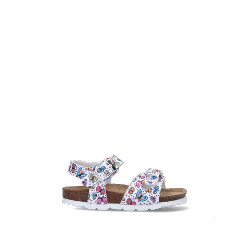 GRUNLAND Sandalo bimba bianco/multicolor