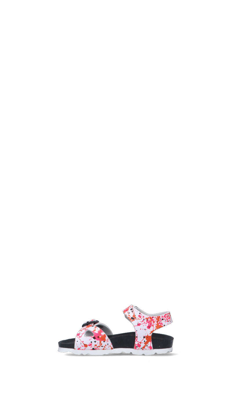 GRUNLAND Sandalo bimba bianco/multicolor