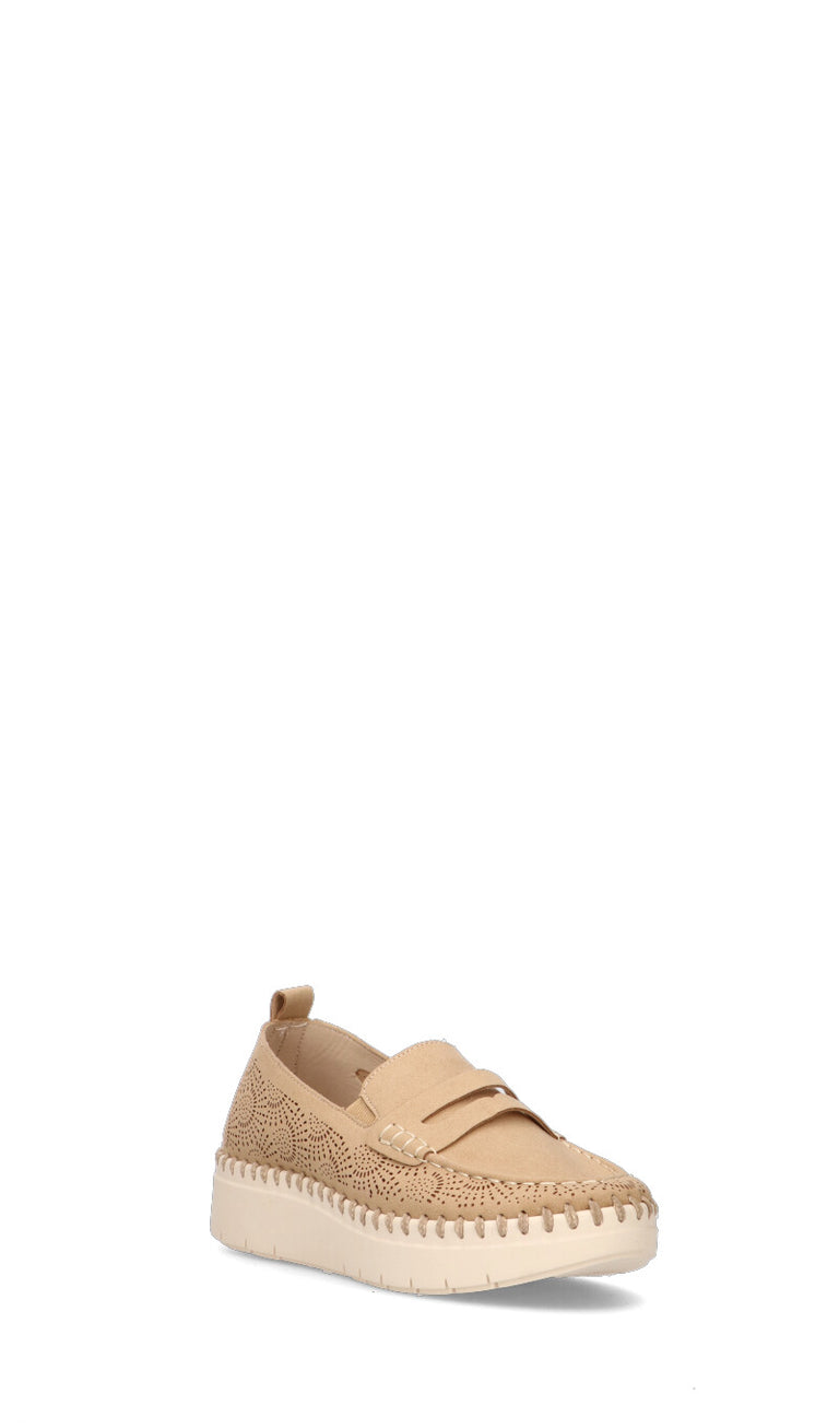 GRUNLAND Mocassino donna cuoio