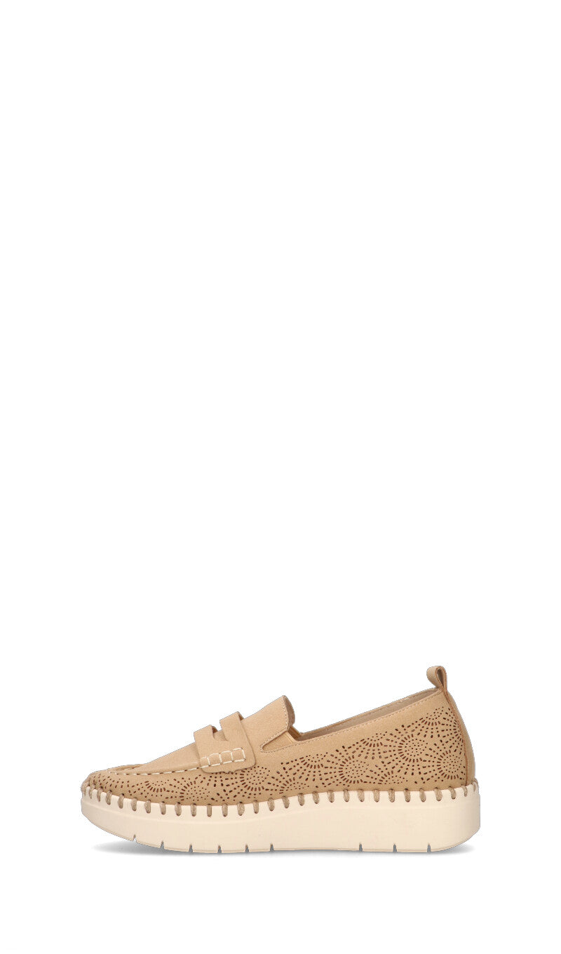 GRUNLAND Mocassino donna cuoio