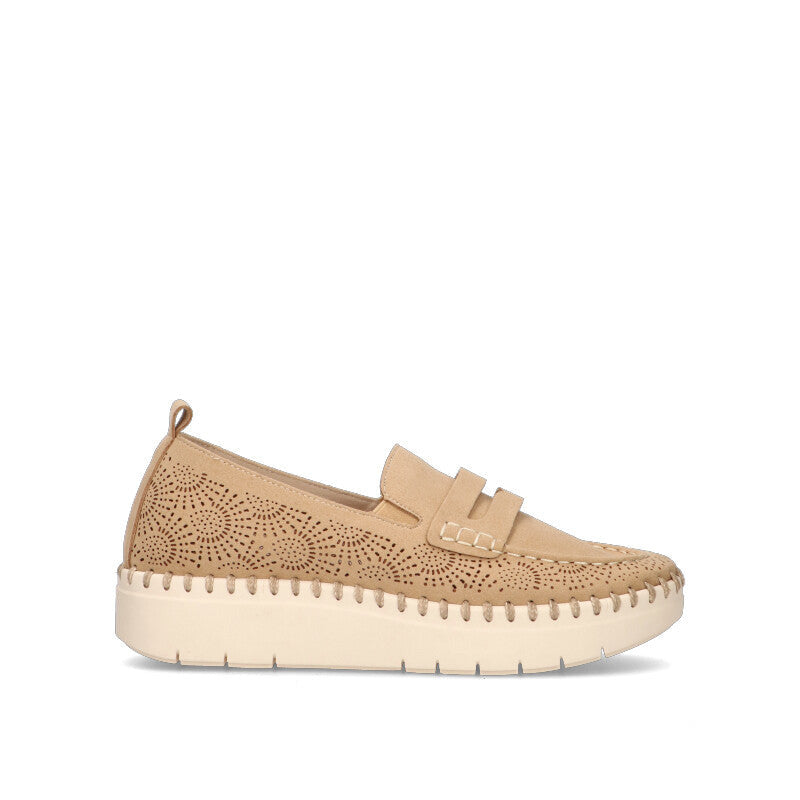 GRUNLAND Mocassino donna cuoio