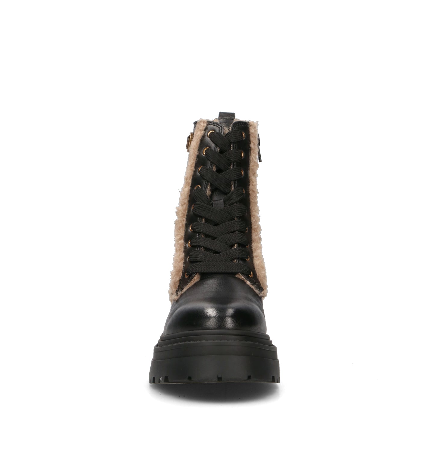 PINKO Anfibio donna nero in pelle
