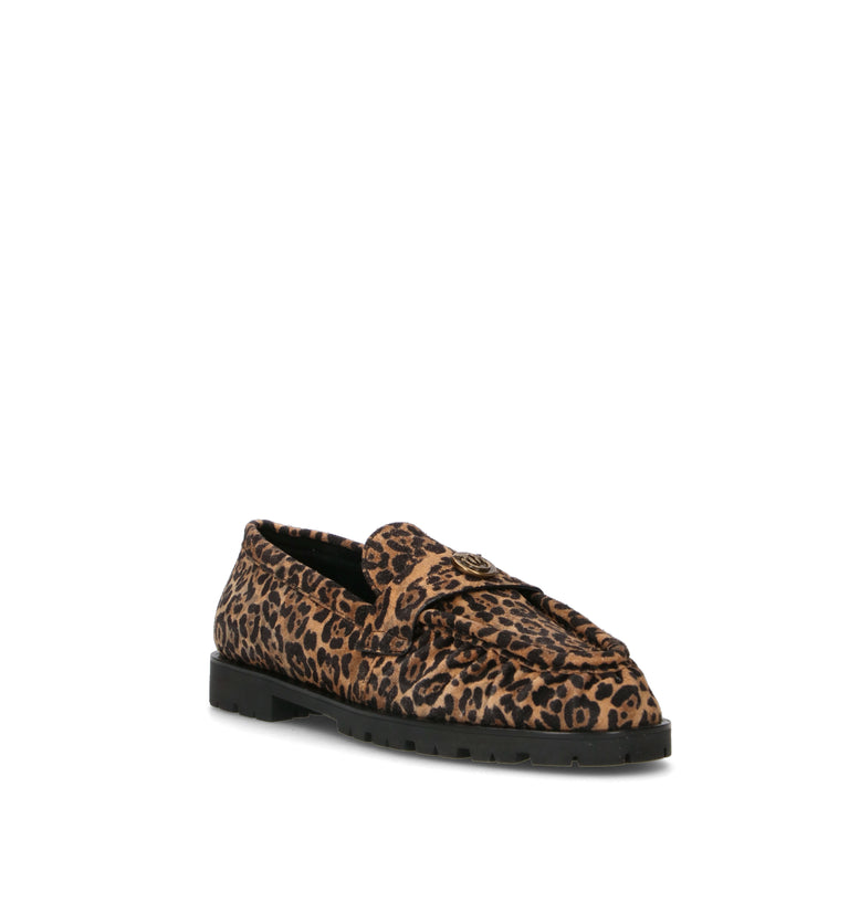 PINKO Mocassino donna leopardato in suede