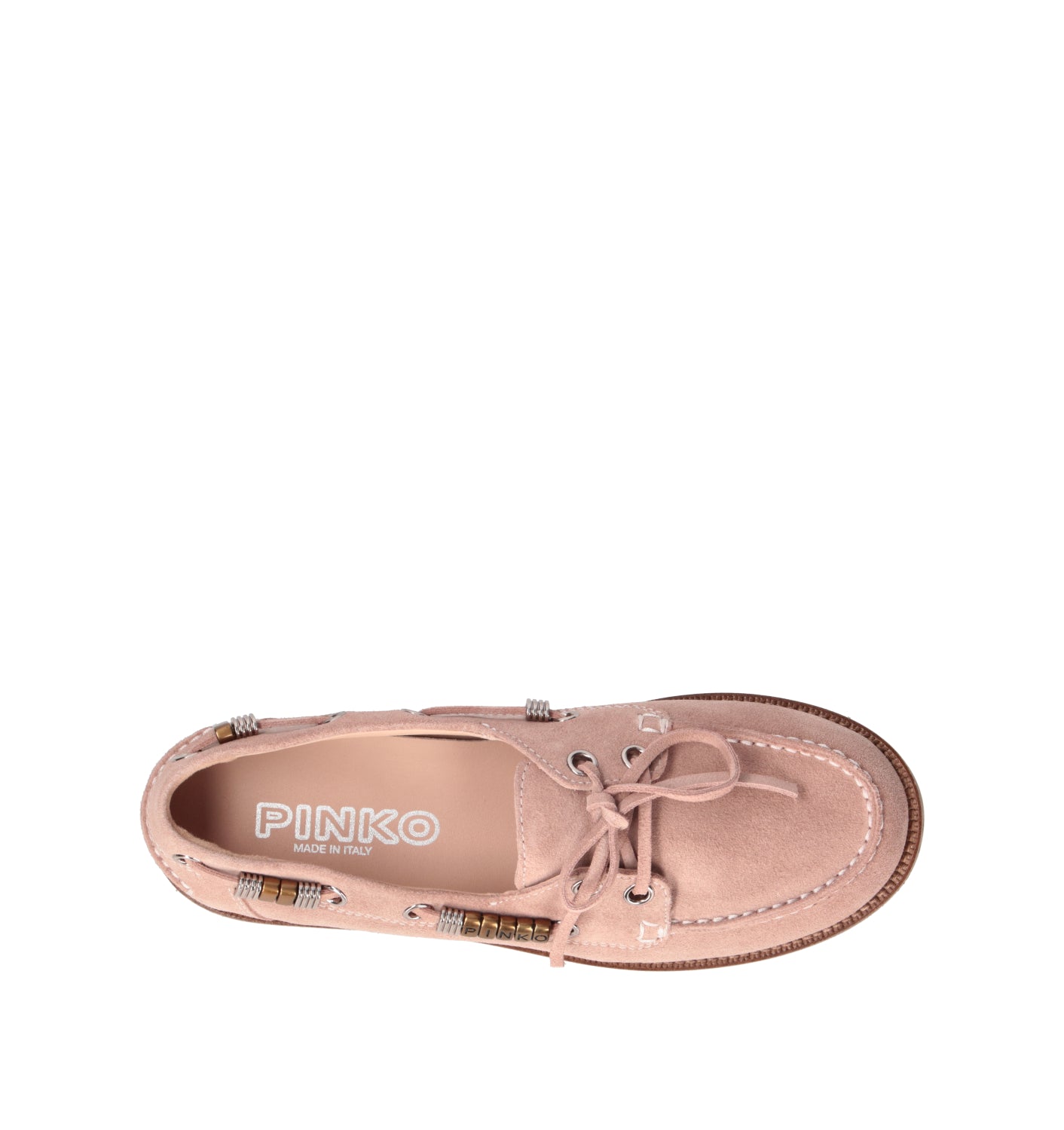 PINKO Scarpa barca donna rosa in suede