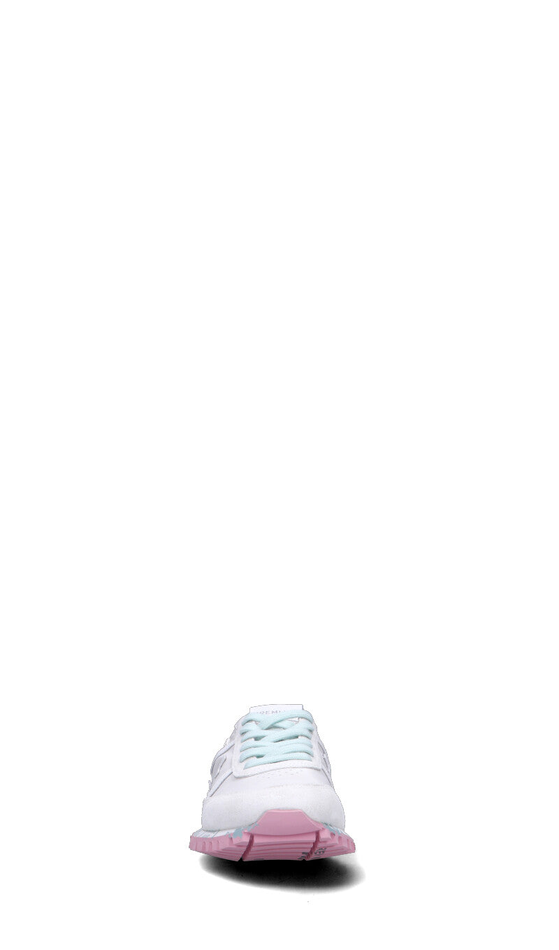 PREMIATA Sneaker donna grigia/azzurra/rosa in suede