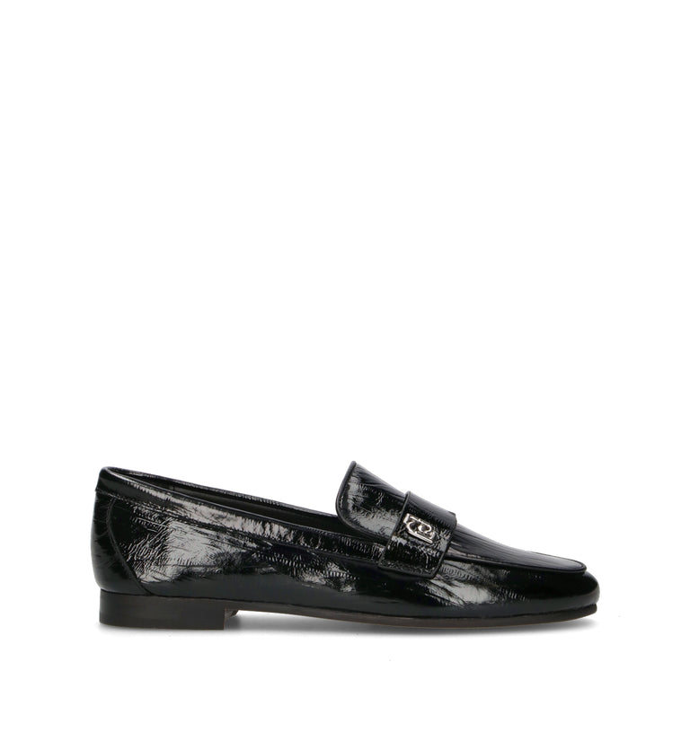 LIU JO Mocassino donna nero in pelle