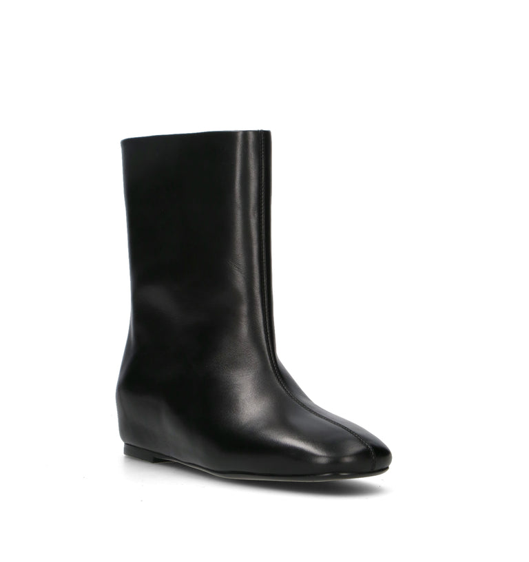 LOAFER Tronchetto donna nero in pelle