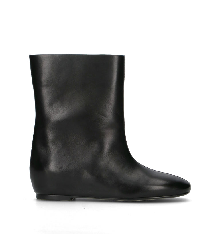 LOAFER Tronchetto donna nero in pelle