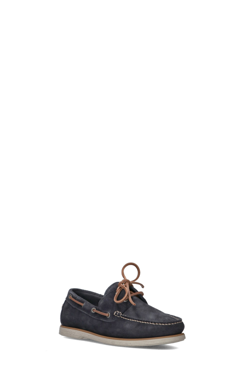 LUMBERJACK Scarpa Barca uomo blu in suede