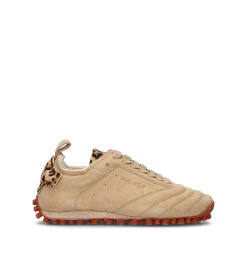 NINE AN HALF Sneaker donna beige in suede