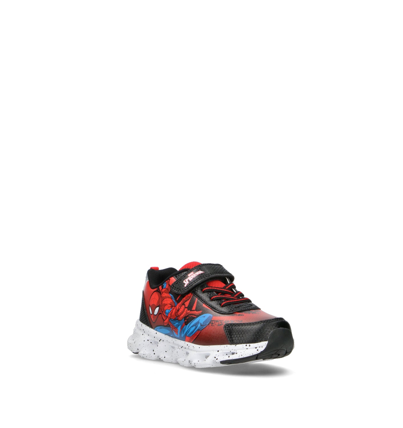 DISNEY Sneaker bimbo nera/rossa con luci