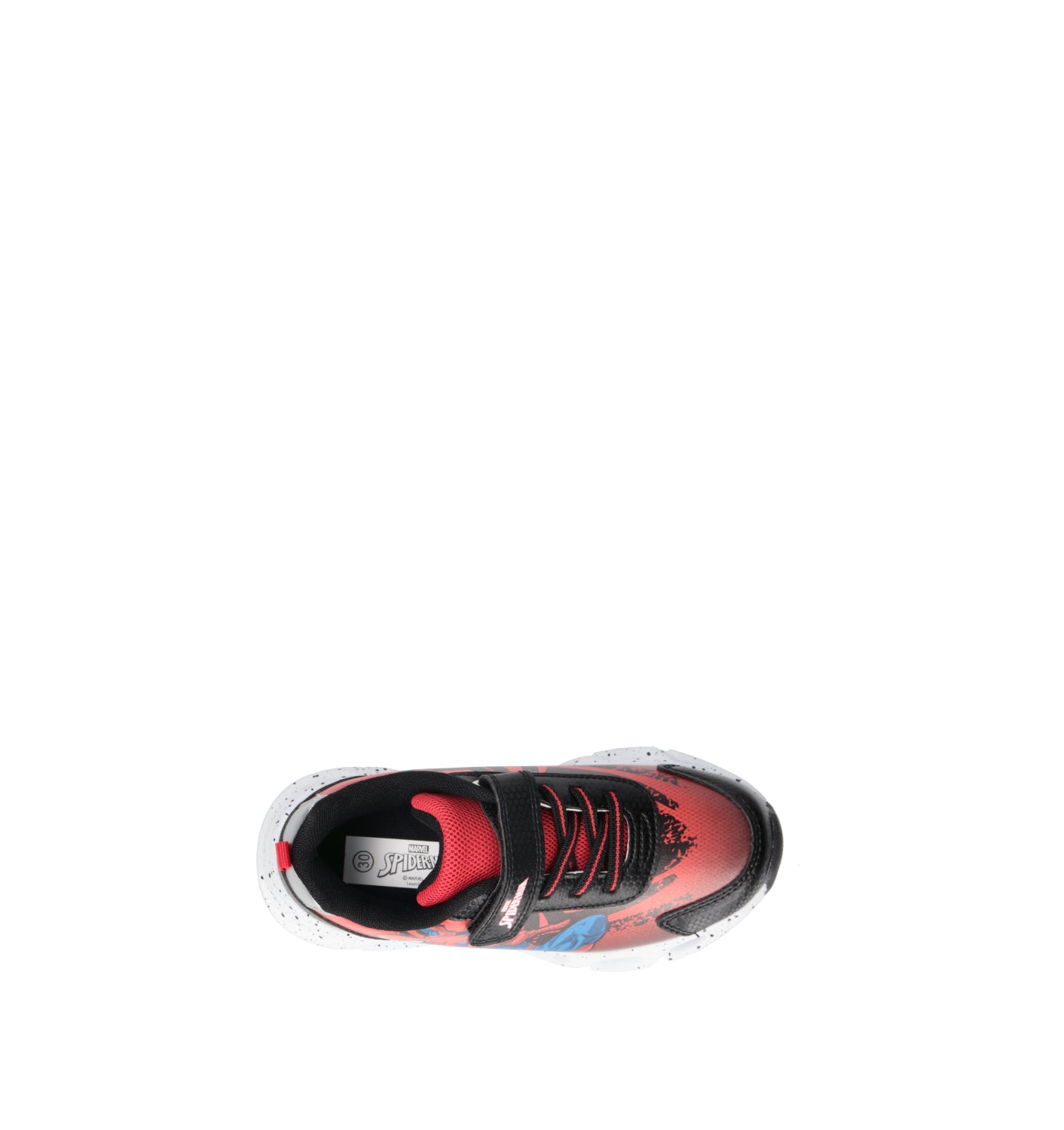 DISNEY Sneaker bimbo nera/rossa con luci