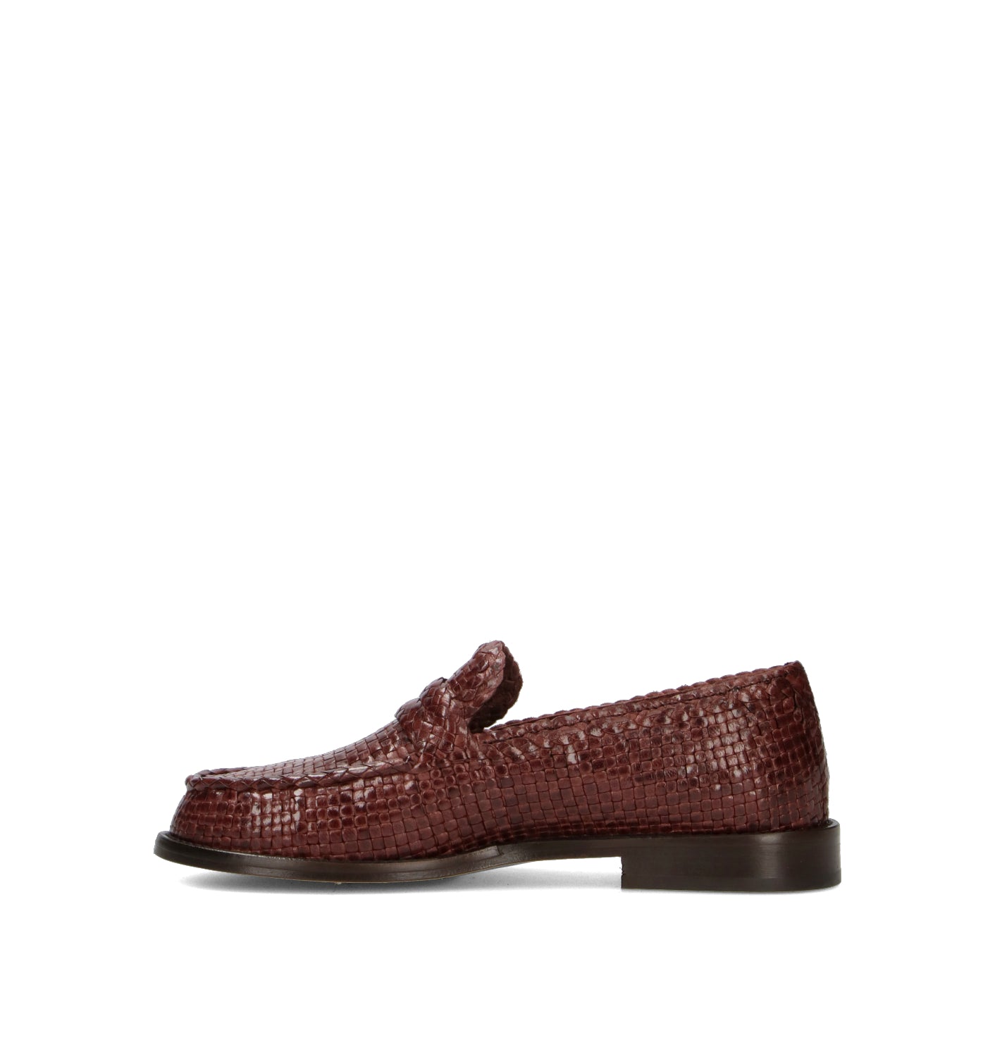 POEVE Mocassino donna marrone in pelle