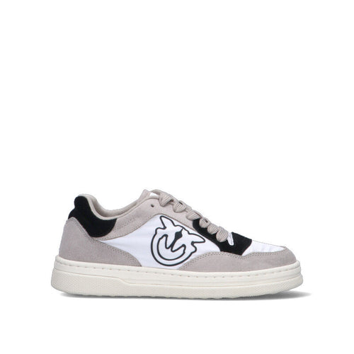 PINKO Sneaker donna bianca/nera in suede