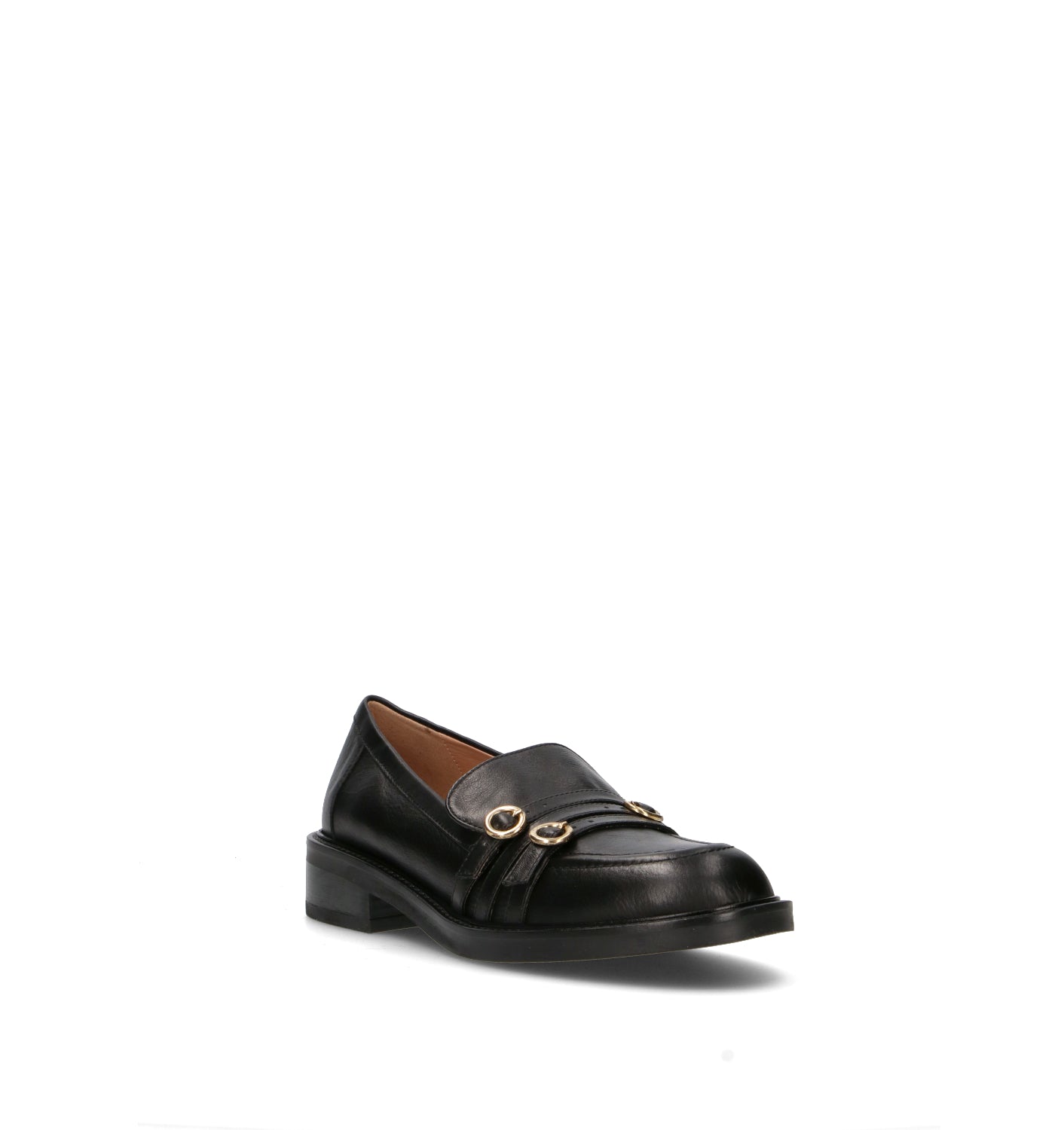 STATUS Mocassino donna marrone scuro in pelle