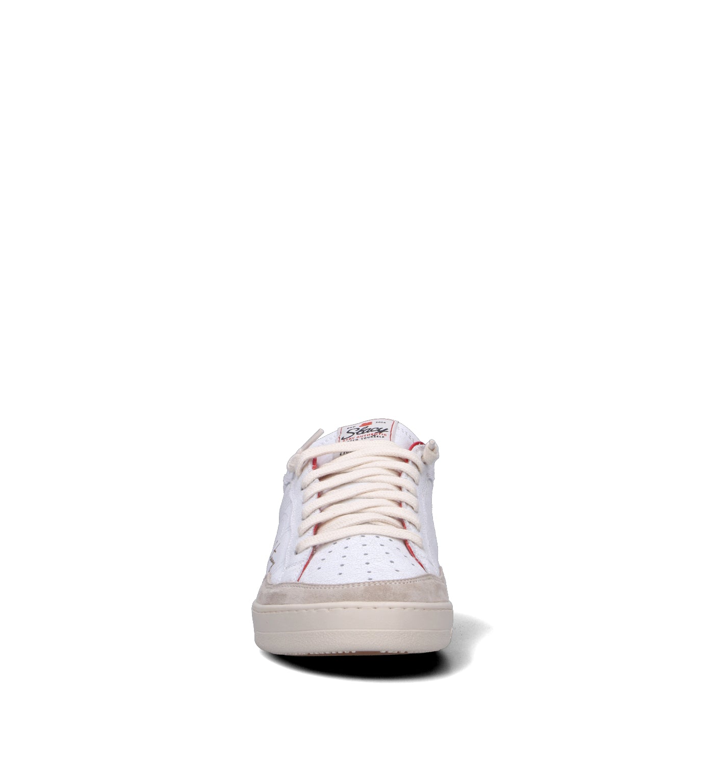 STACY Sneaker uomo bianca/blu in pelle