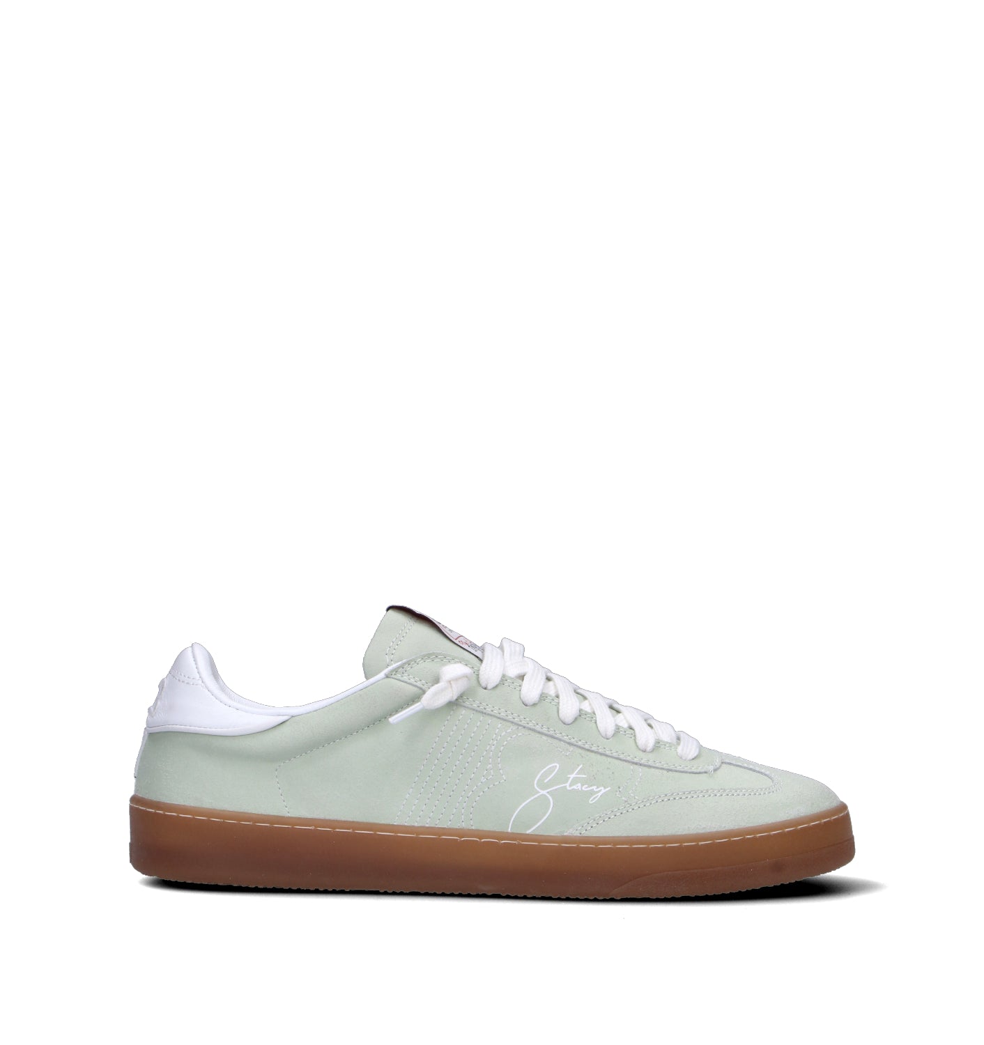STACY Sneaker uomo verde in pelle