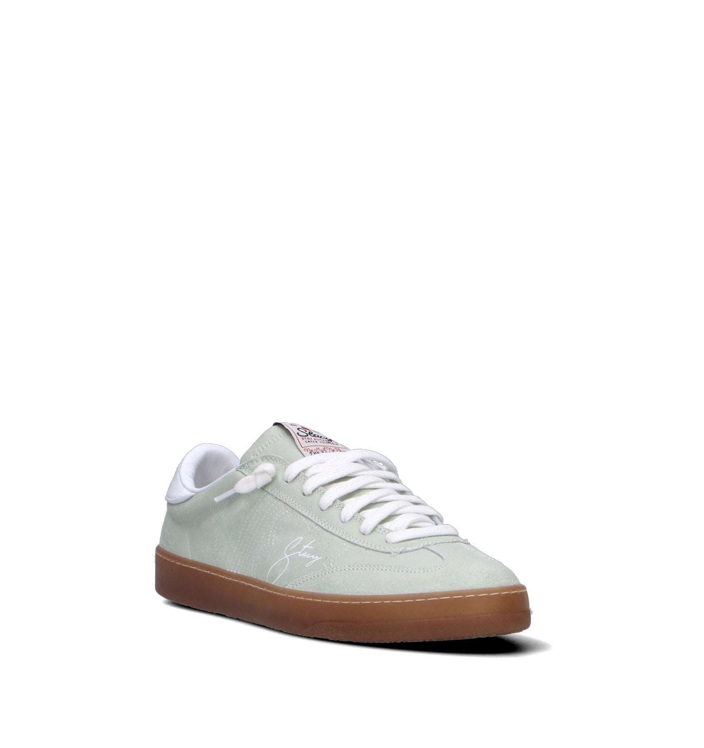 STACY Sneaker uomo verde in pelle