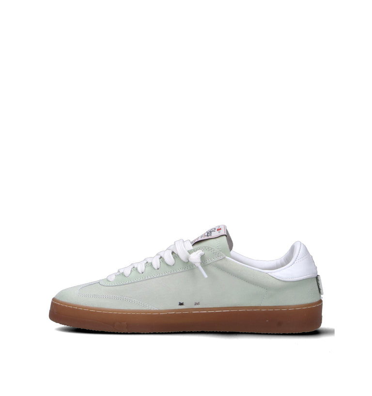 STACY Sneaker uomo verde in pelle