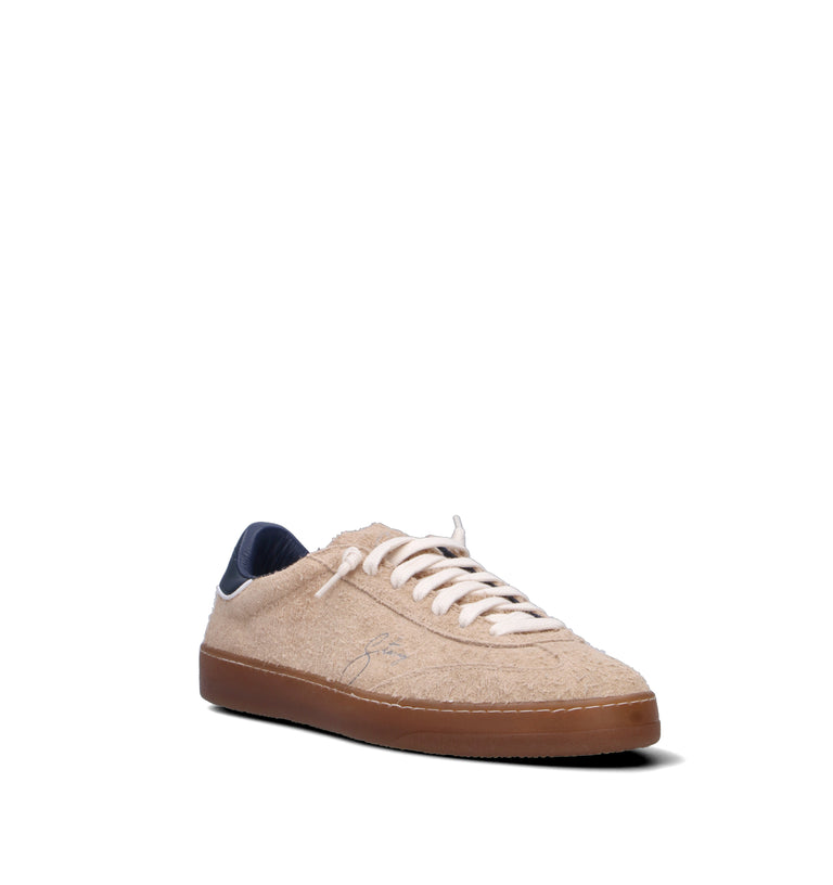 STACY Sneaker uomo nude/blu in suede