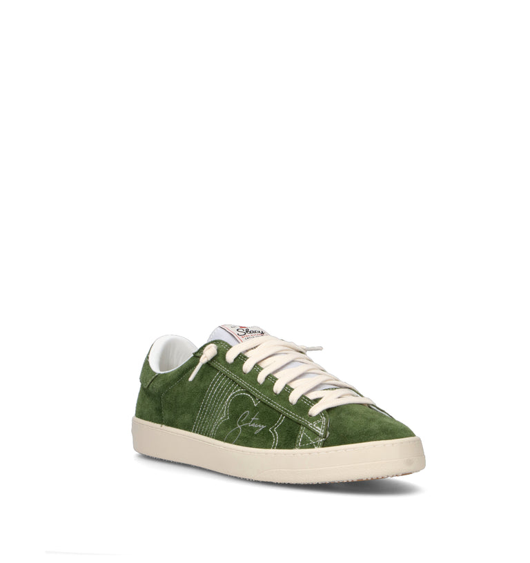 STACY Sneaker uomo verde in suede