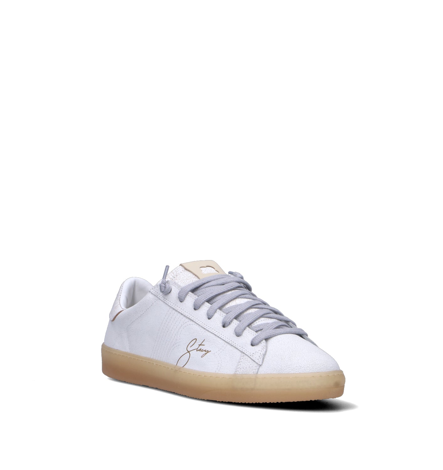 STACY Sneaker uomo bianca in pelle
