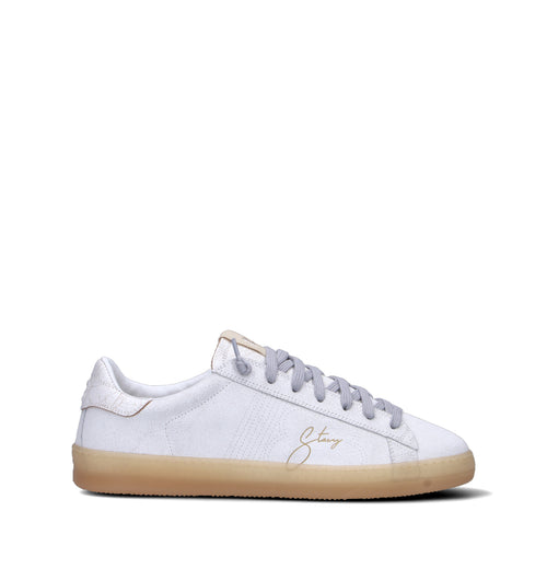 STACY Sneaker uomo bianca in pelle