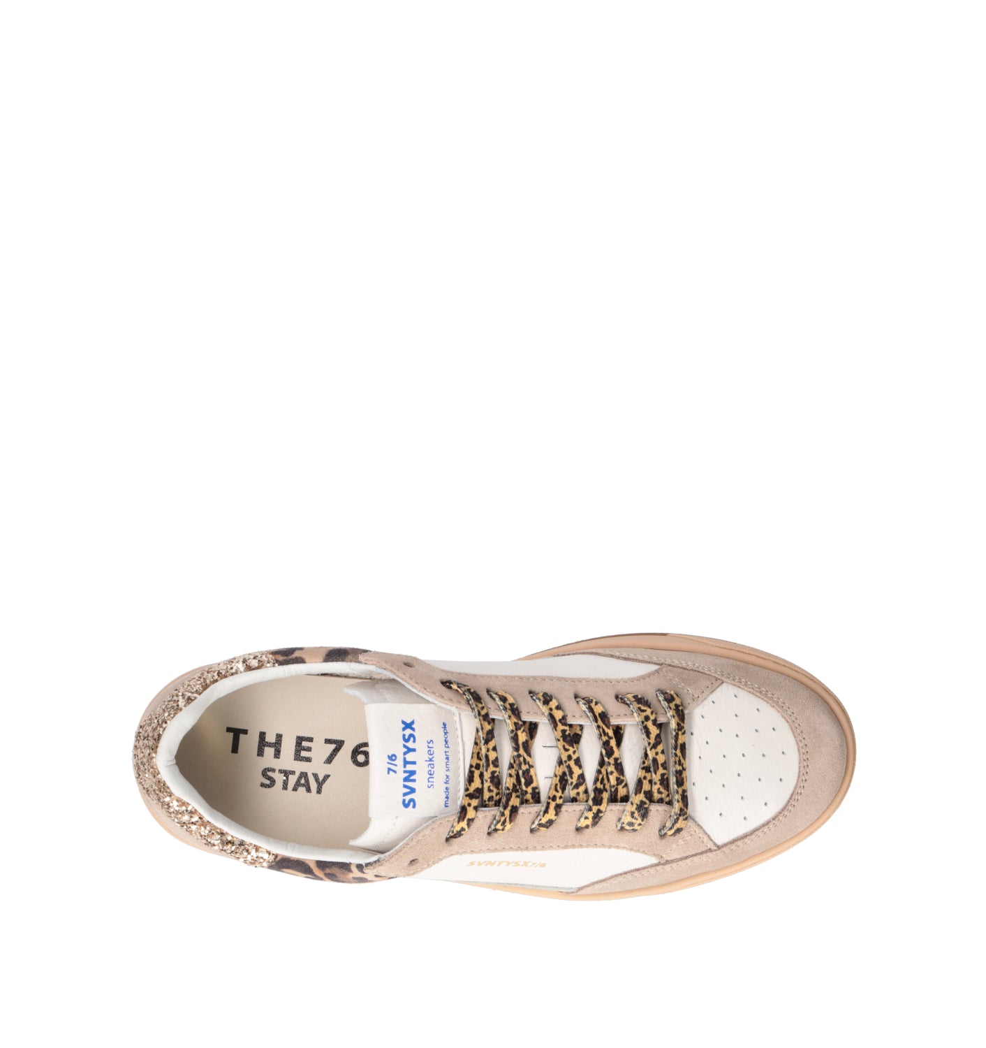 THE76 Sneaker donna bianca/beige