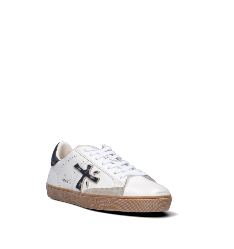 PREMIATA STEVEN Sneaker uomo bianca in pelle
