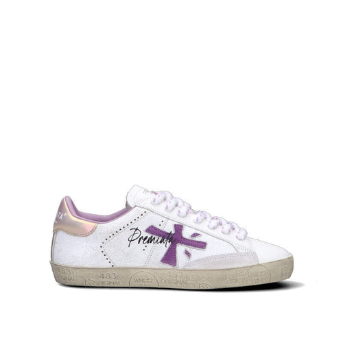 PREMIATA Sneaker donna bianca/viola in pelle