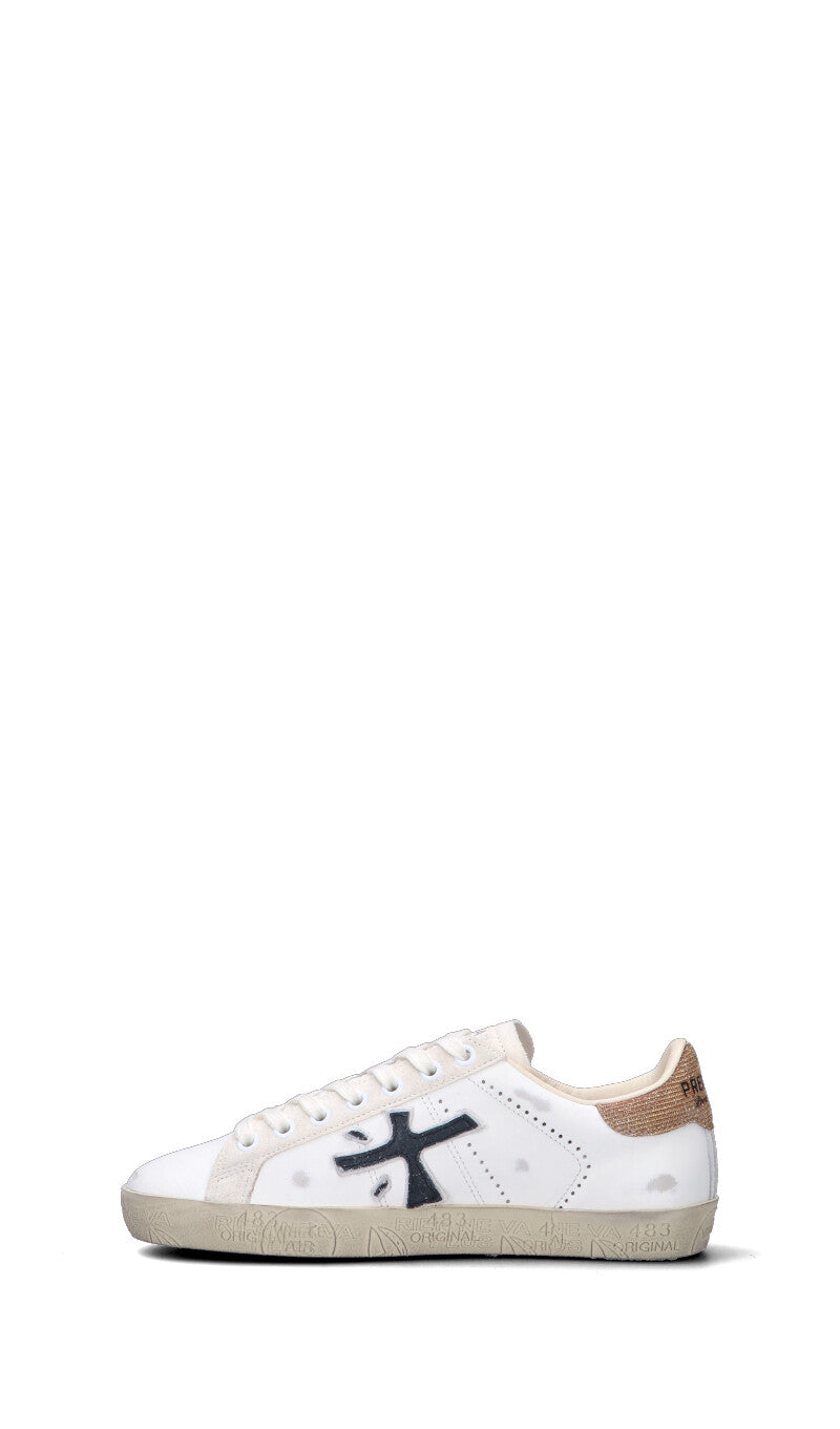 PREMIATA Sneaker donna bianca/marrone/nera in pelle
