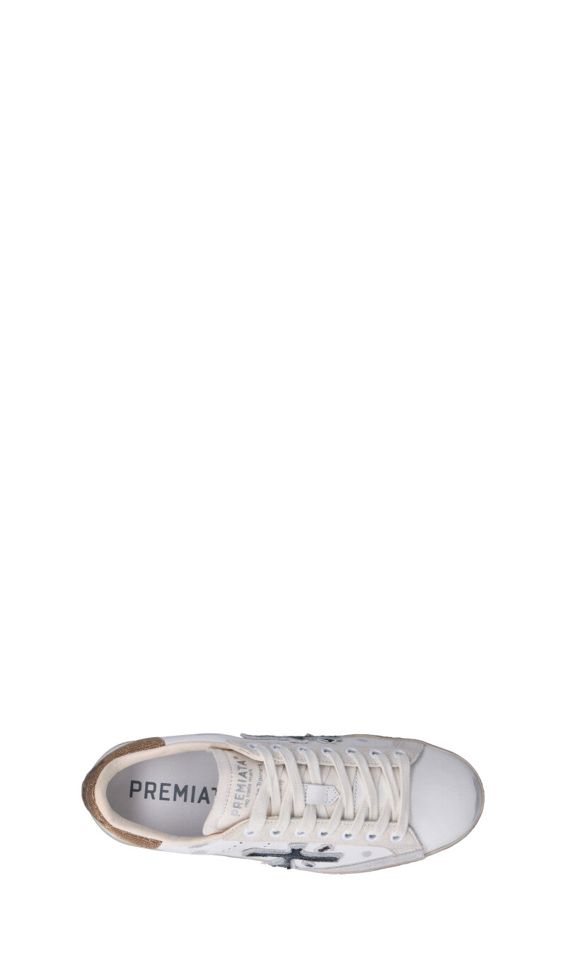 PREMIATA Sneaker donna bianca/marrone/nera in pelle